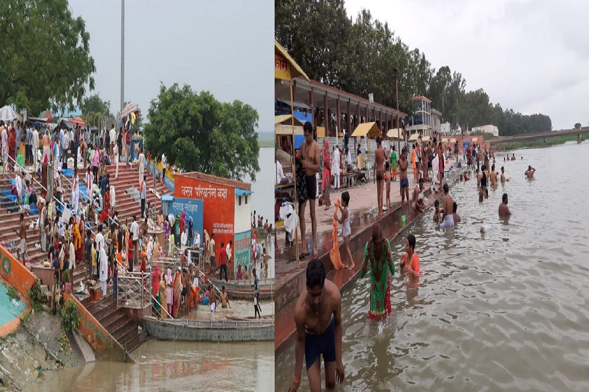 Somvati Amavasya 2020 in Hindi: Devotees is bath in ganga river on Amavasya in many district of Western UP