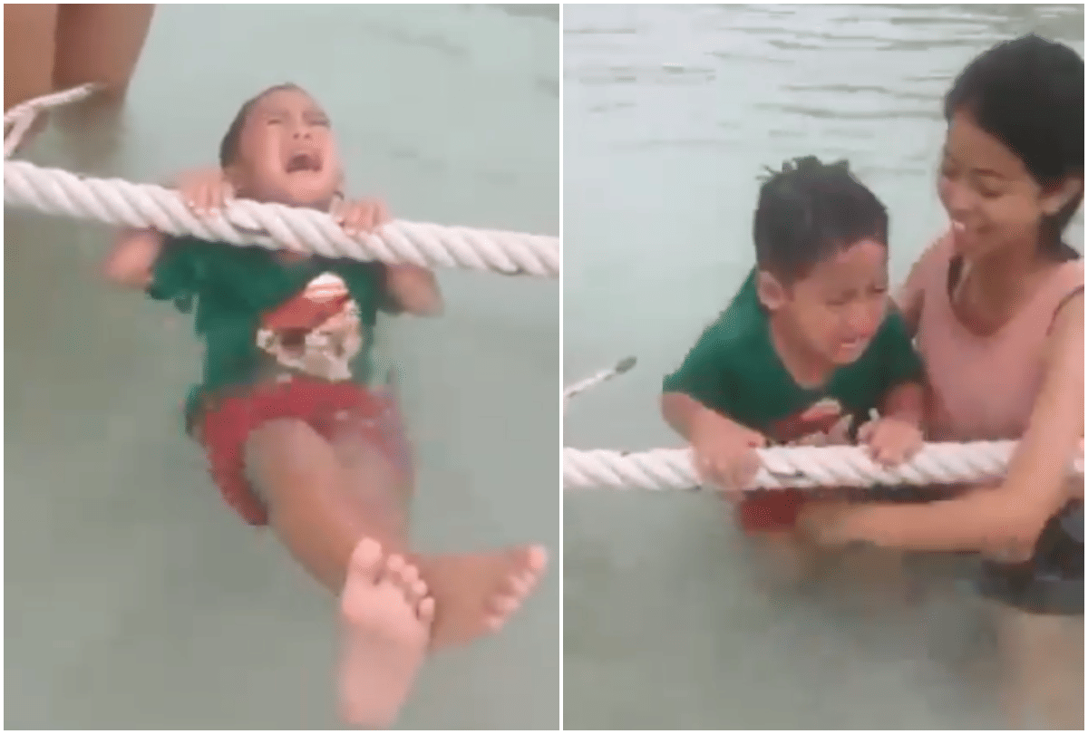 kids sanking in river video goes viral on social media