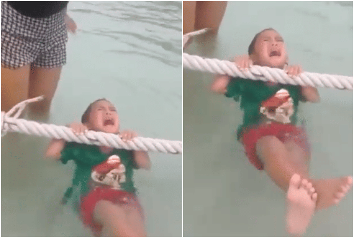 kids sanking in river video goes viral on social media