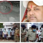गाजियाबाद में पत्रकार को मारी गोली, लाल घेरे में बदमाश पिटाई करते हुए, नीचे पांच आरोपी गिरफ्तार