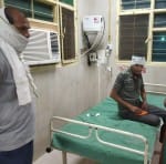 लोहिया में भर्ती धर्मेंद्र।