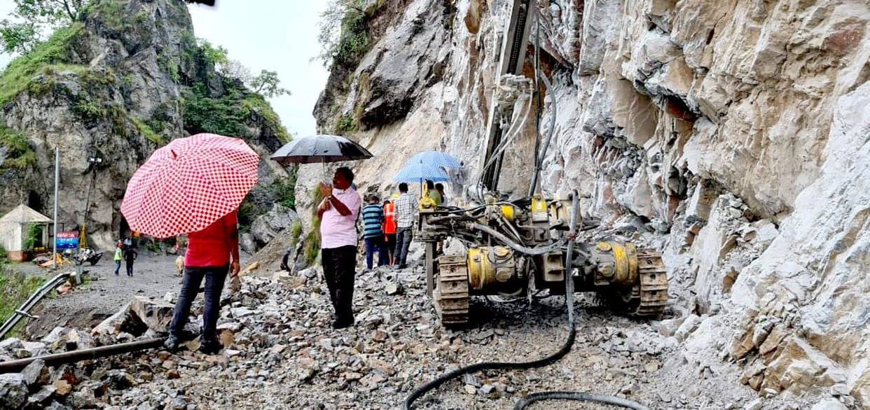 Rain became a hindrance in opening the highway