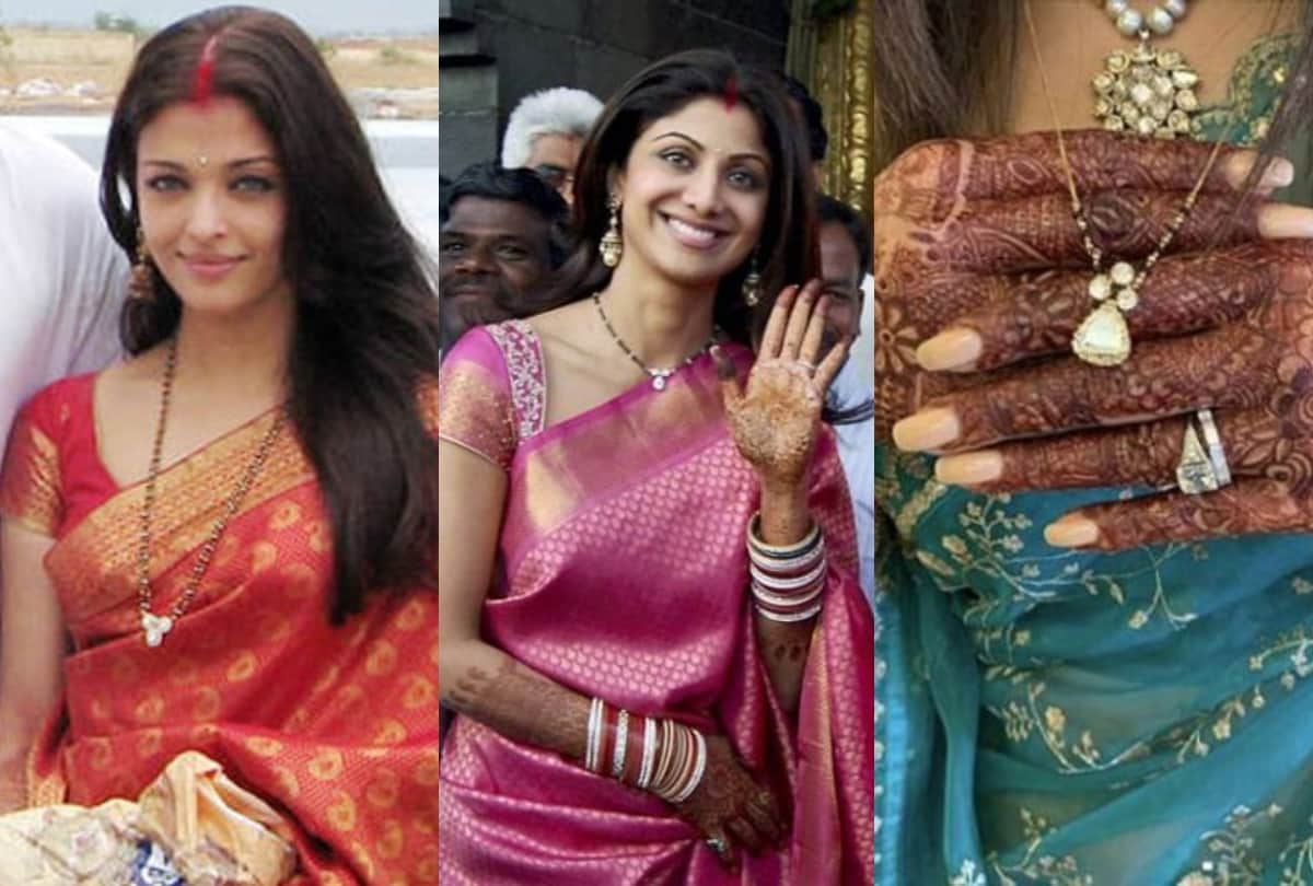 bollywood actress aishwarya rai deepika padukone to priyanka chopra see photos of her mangalsutra