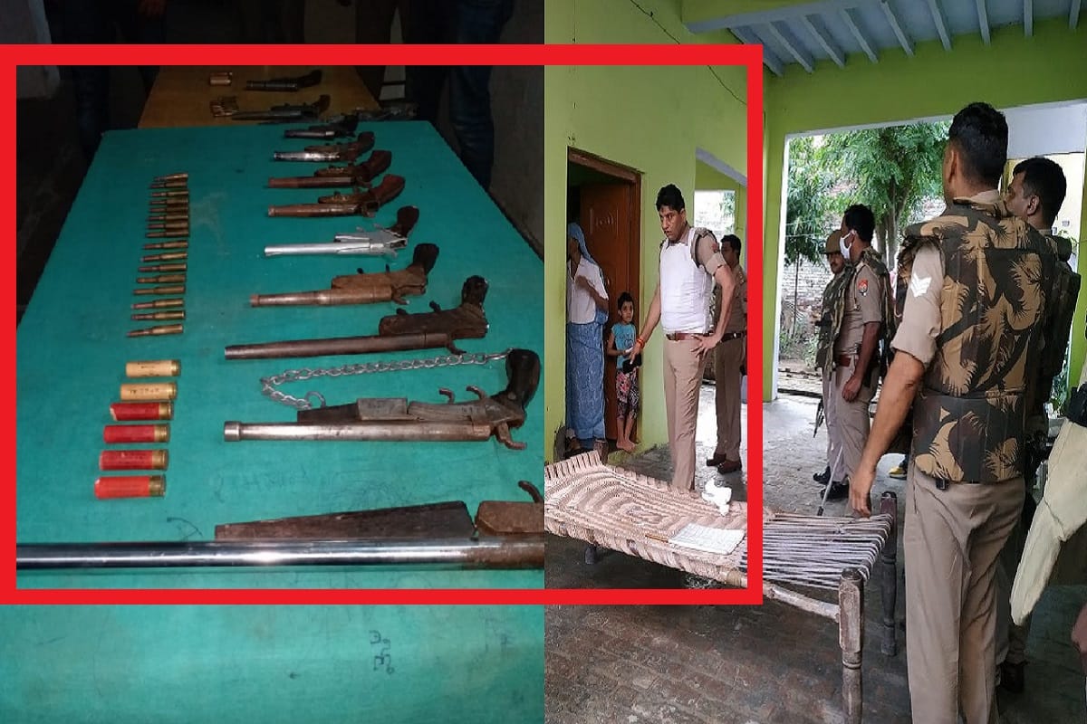 UP Crime News: illegal arms have been recovered in the houses of crooks Yogesh Bhadora and Udham Singh in Meerut