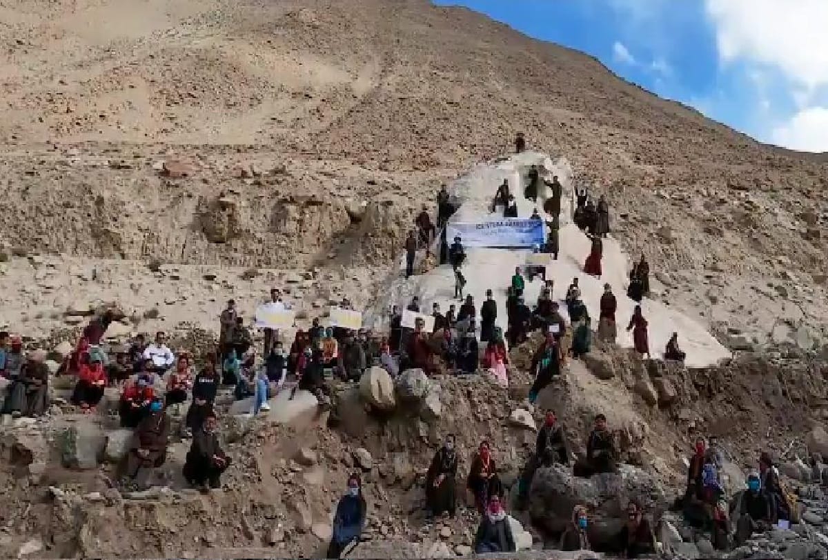 Ladakh Igu village awarded for conserving 85 lakh liters of water by creating artificial glacier