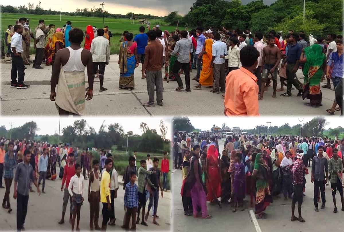 Angry villagers jammed highway in case of lover murder in fatehpur