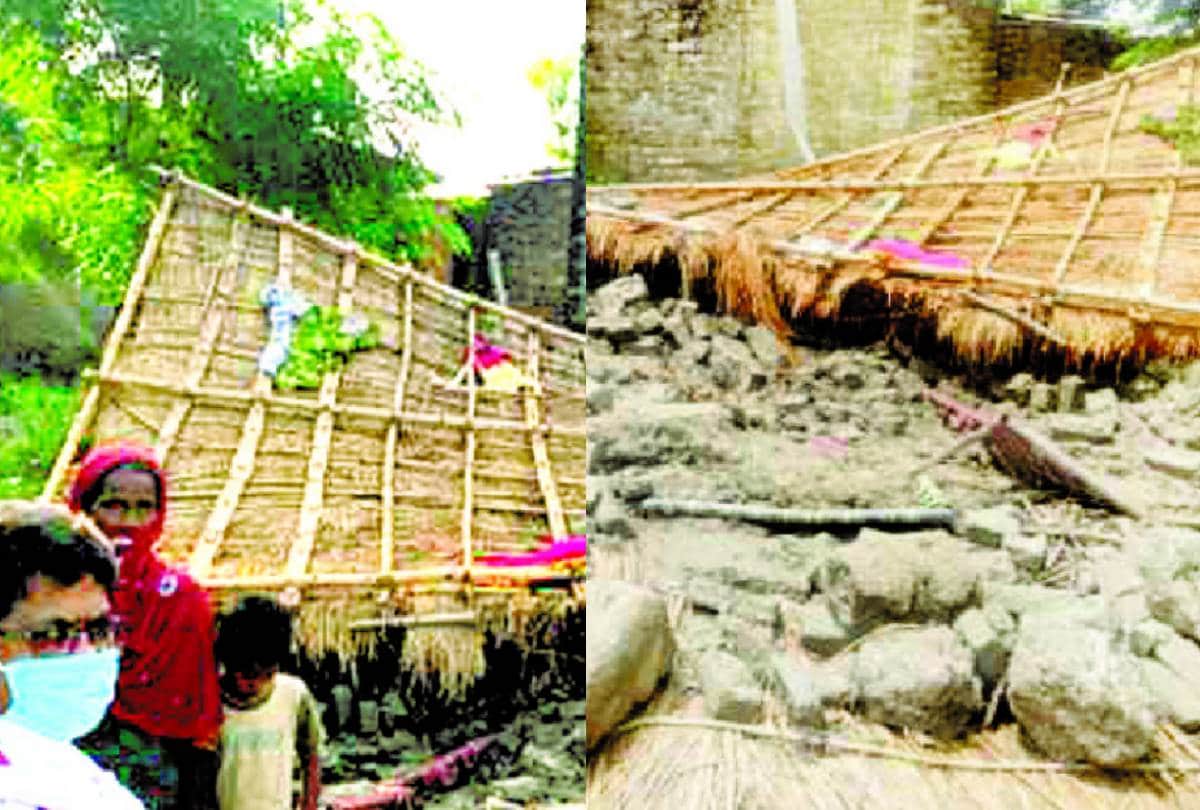 wall collapsed in nigohan, four years old girl died and couple injured