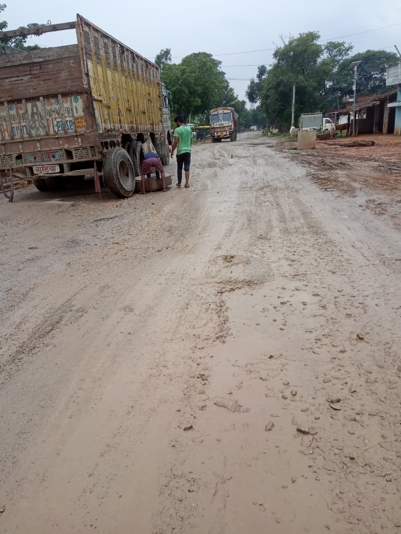 Three to four feet pits have been built at Duddhi Vindamganj