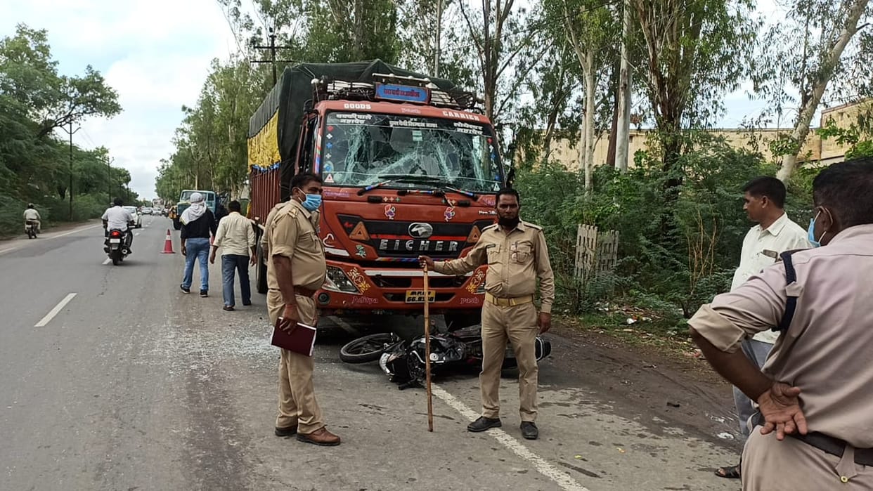 bikers injured in road accident