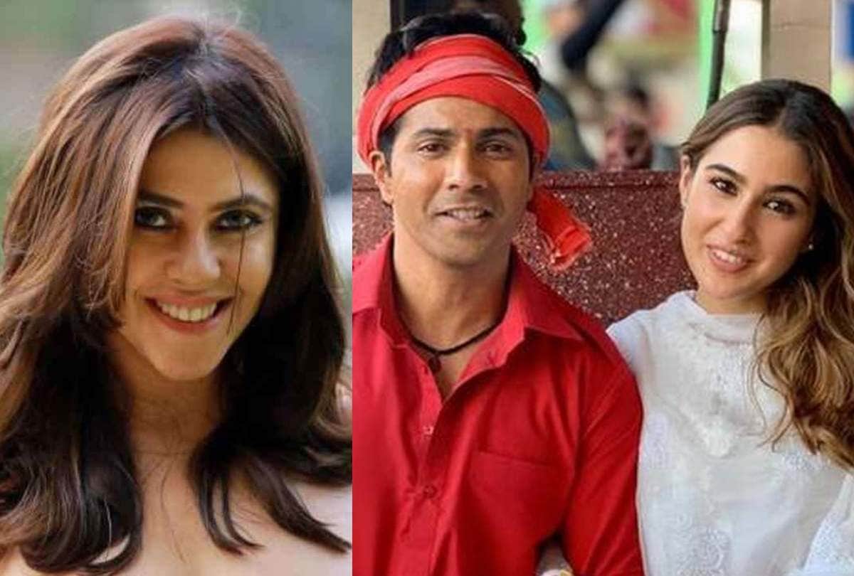 ekta kapoor buys distribution rights of varun dhawan sara ali khan film coolie no 1