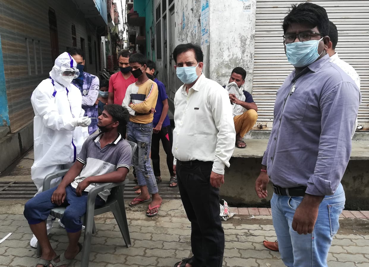 five person found corona positive, 101 persons test done, set hotspot area