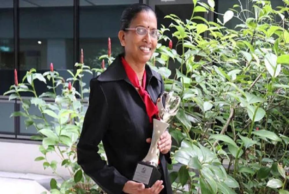 indian origin nurse conferred president award in singapore