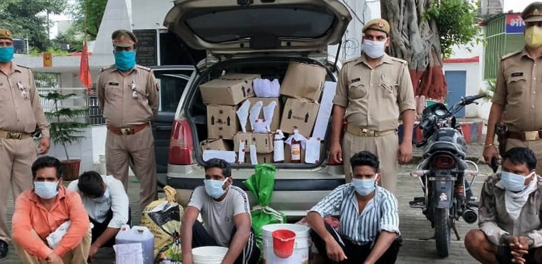 Five arrested for bringing alcohol from Haryana