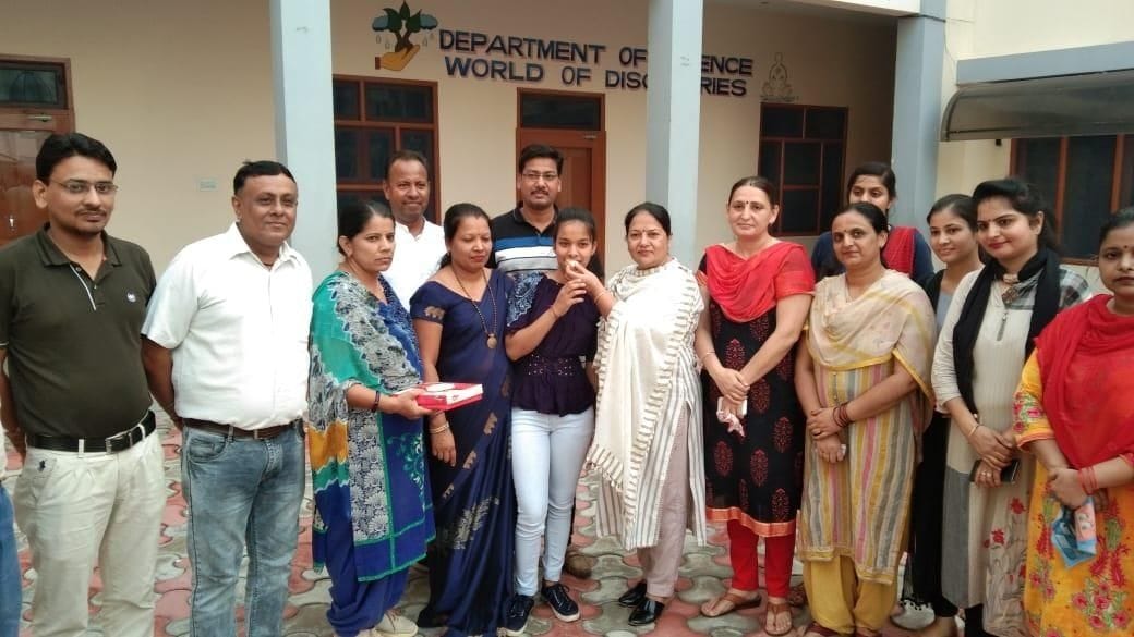 Muskan became second and Visakha third topper in commerce faculty