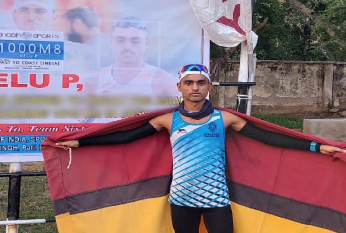 Para Brigade Jawan P. Velu breaks record in ultra running