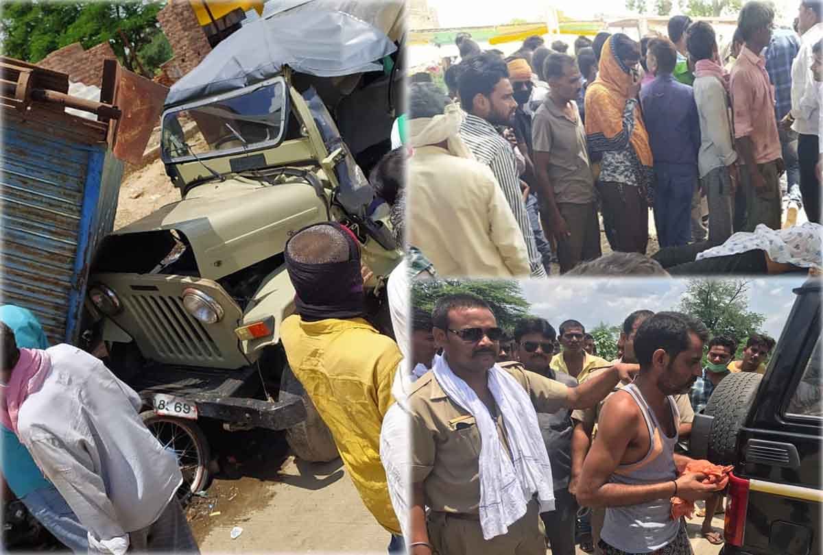 Girl dies in road accident, three injured in jalaun