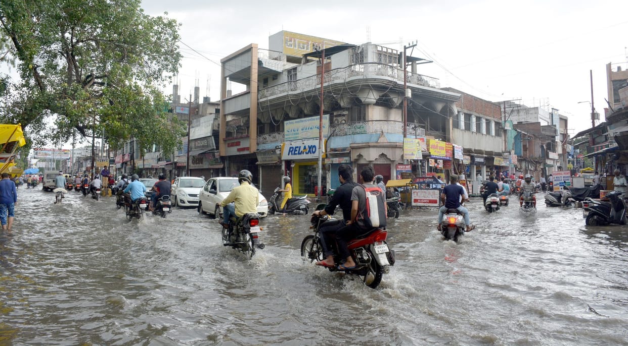 Water logging in Aligarh