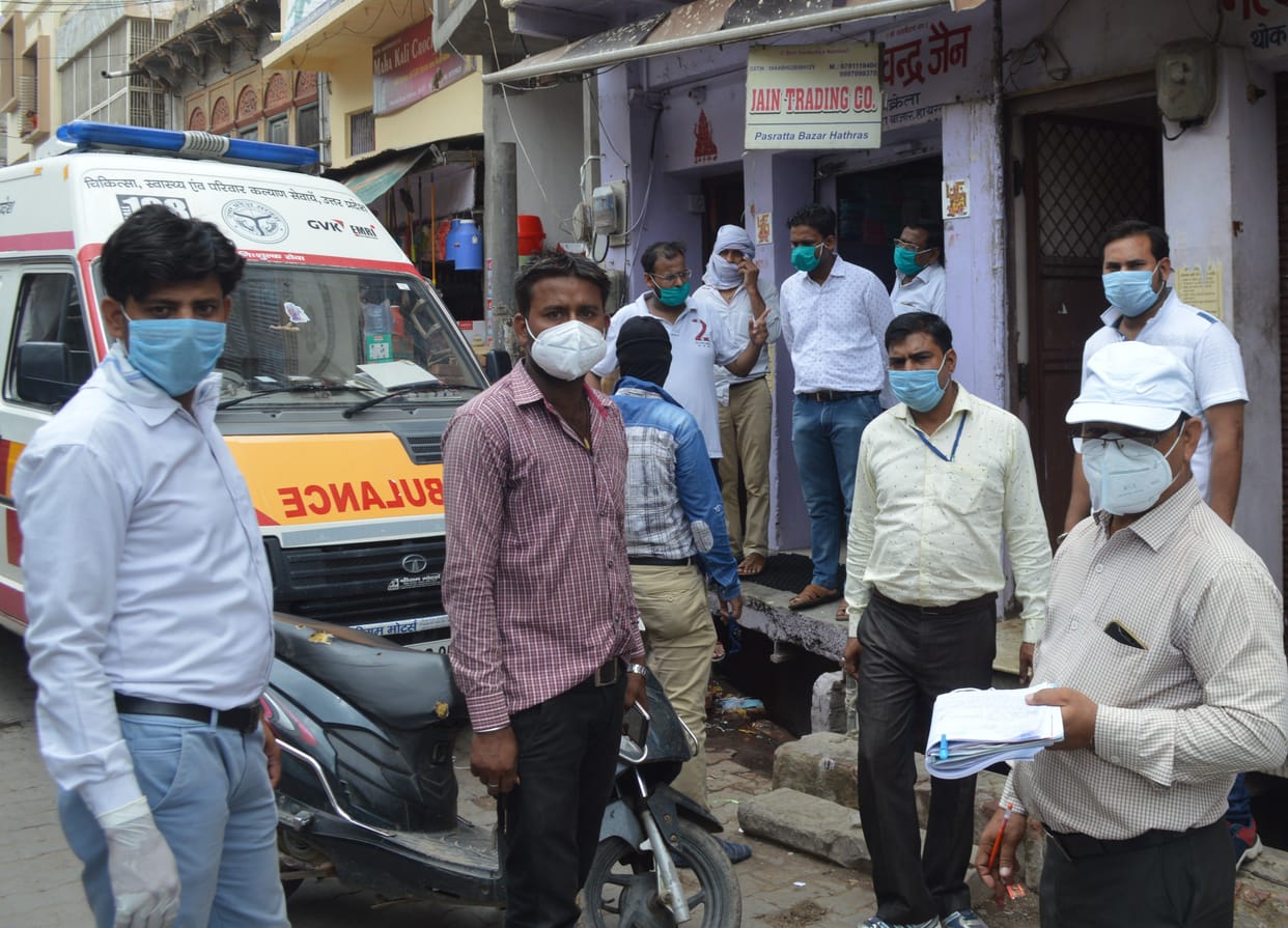 Hathras: movement stopped in Sasni Kotwali, silence spread throughout the day