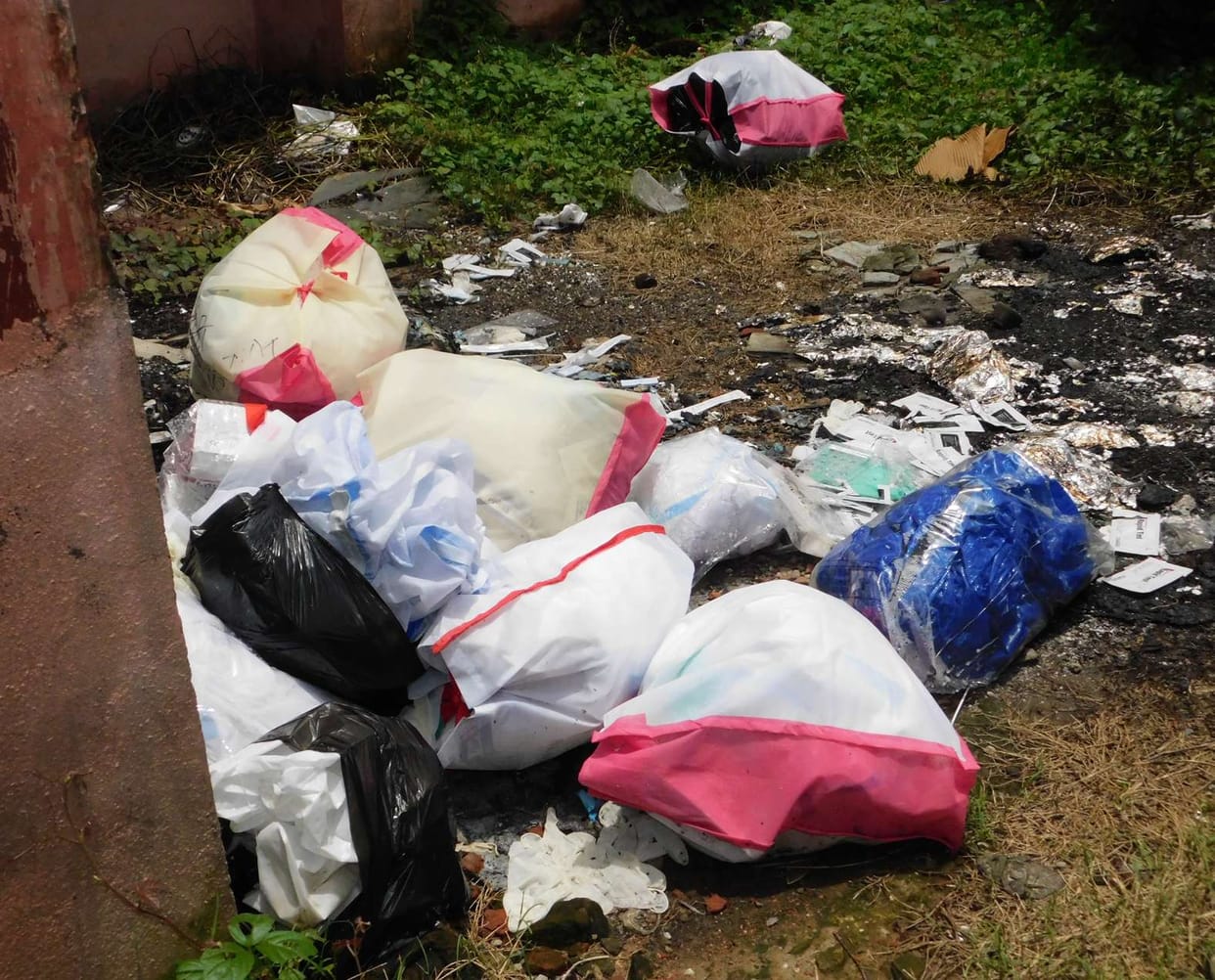 Health department not awake, now medical waste thrown in front of ATC