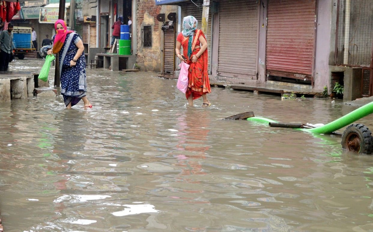 58.8 MM rain in city Bhiwani on wednesday.