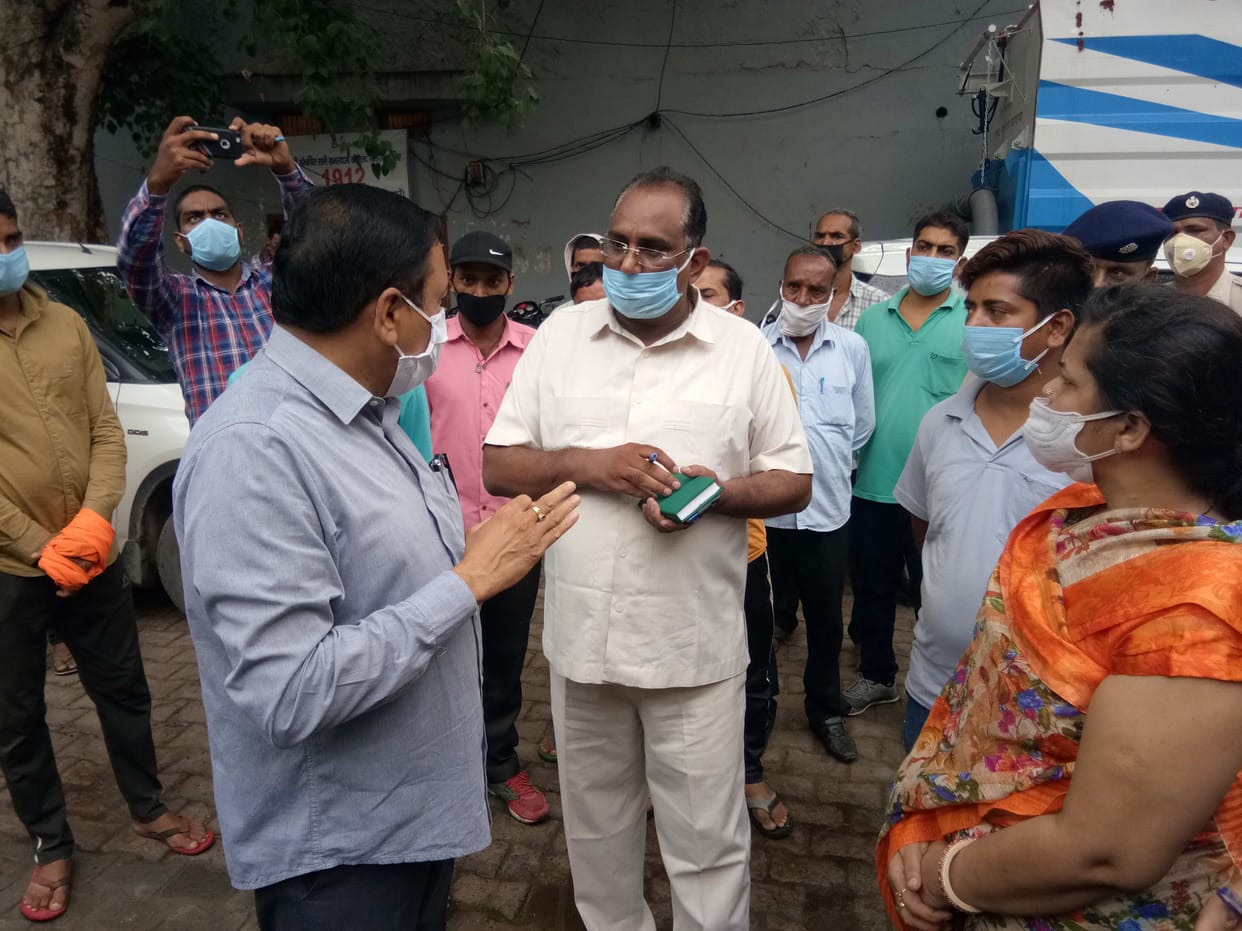dc, inspection, municipal corporation, order for clean, mahendragarh