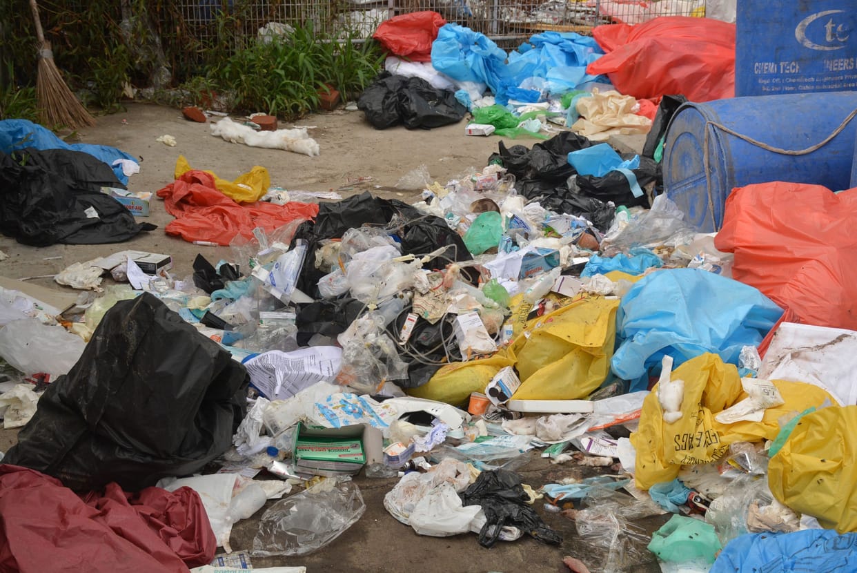 No arrengements in aligarh to destroy corona msk and PPE KIT