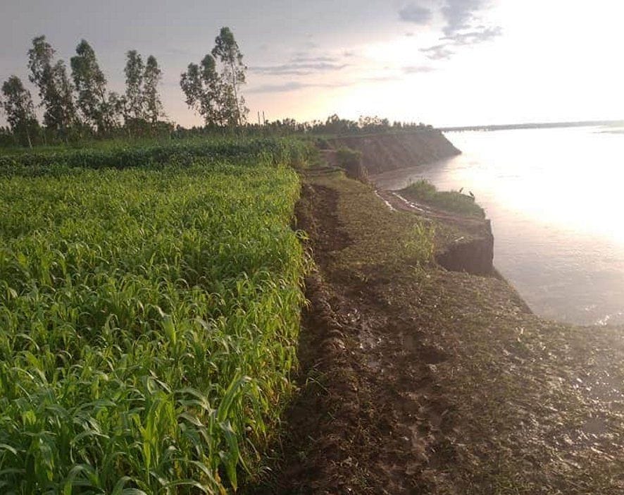 Notice of possibility of mass loss from Ganga in Gauspur