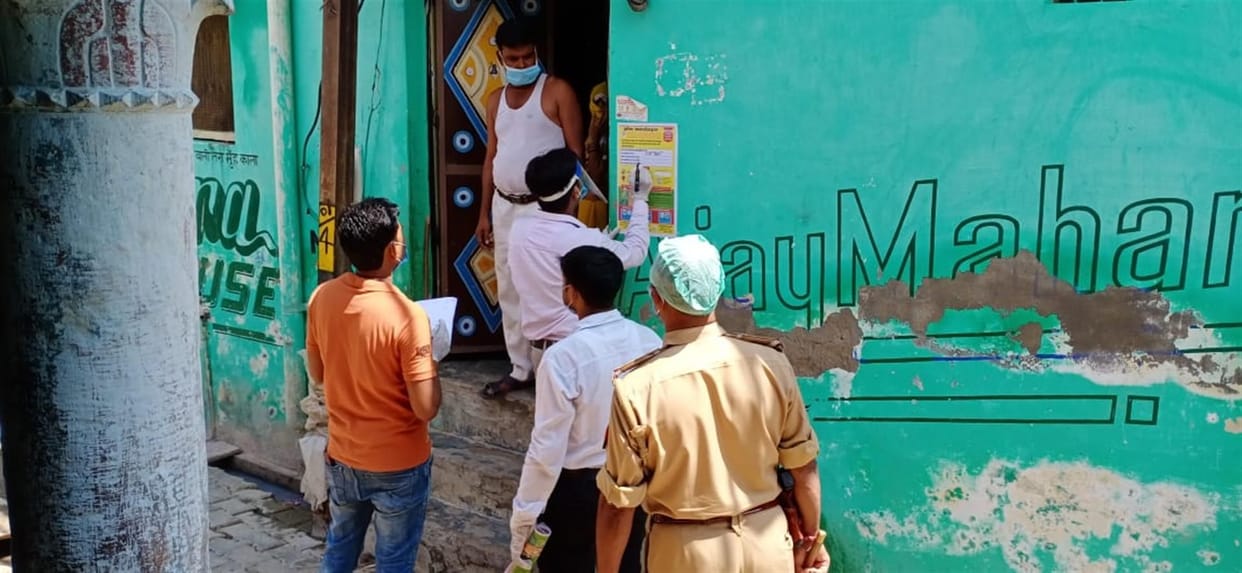 Hathras: 70-year-old elderly Corona positive found in the town's Mohalla Agarwal