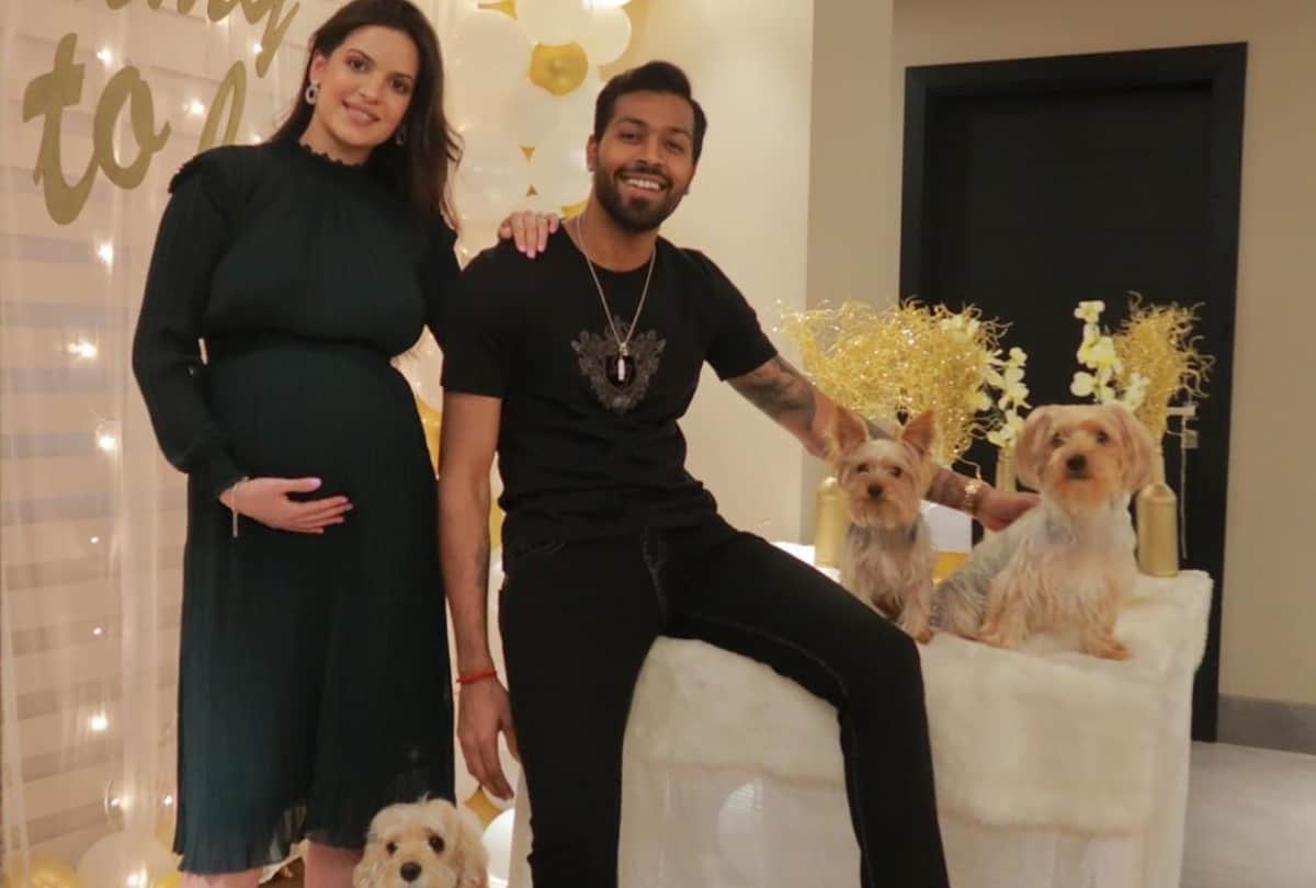 Natasa Stankovic Posts First Picture with newborn son and husband hardik pandya