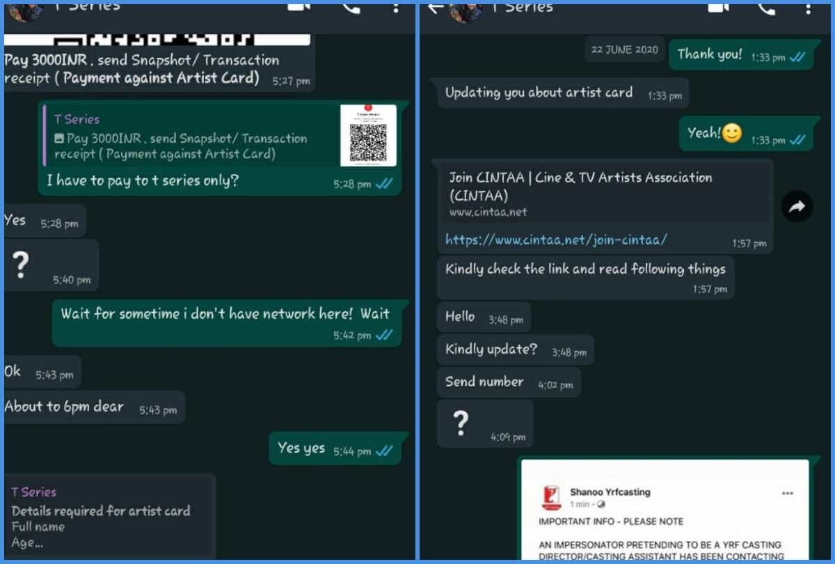 T-series FIR Against Fraud: gang who cheated Bollywood actors in the name of casting here proof exclusive