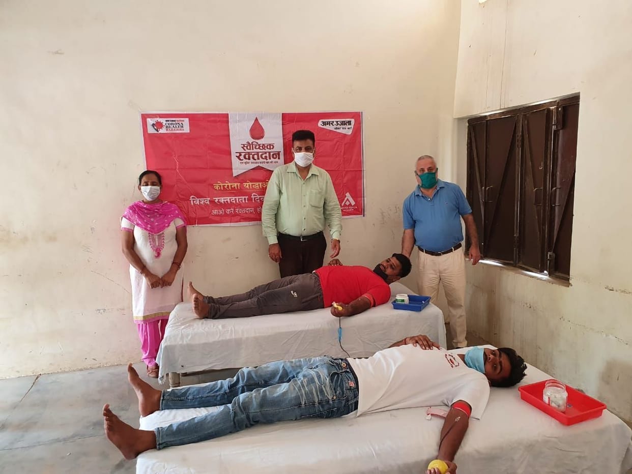 48 unite blood donetion in vill. ludesar