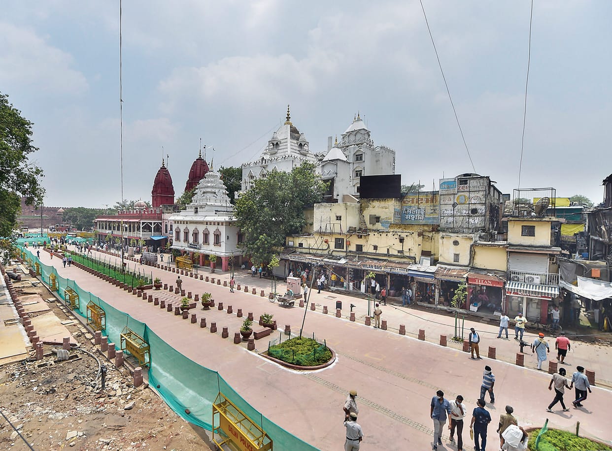 Beautification started looking at Chandni Chowk, CM inspected