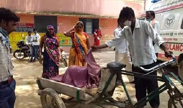 pregnant lady dont get ambulence, child died  in garbh