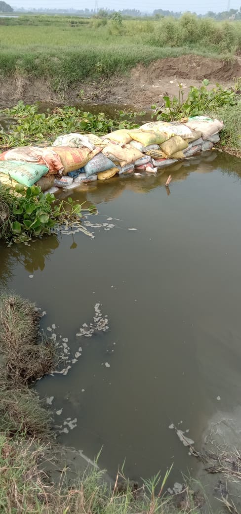Prevention of soil puffing water