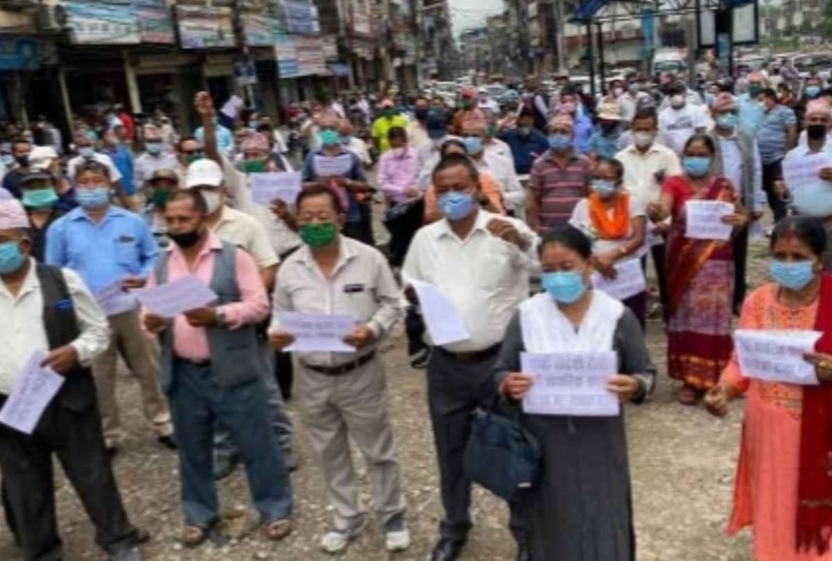 Former Gorkha soldiers protest against Nepal government