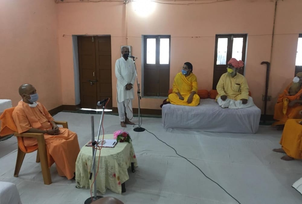Chief Minister Yogi Adityanath inspects Ram temple karyashala in Ayodhya.