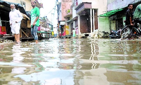 Drainage system fails even in posh areas of the city