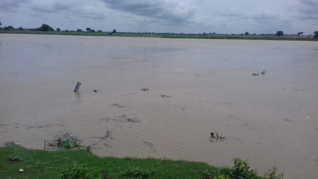Rapti river water level increase