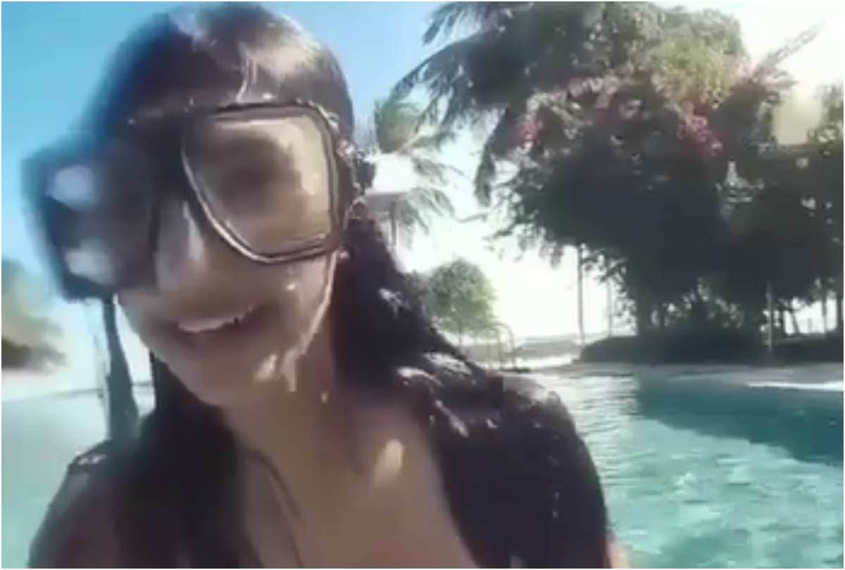 disha patani stunt during swimming here look throwback video
