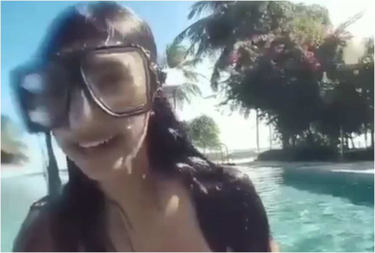 disha patani stunt during swimming here look throwback video