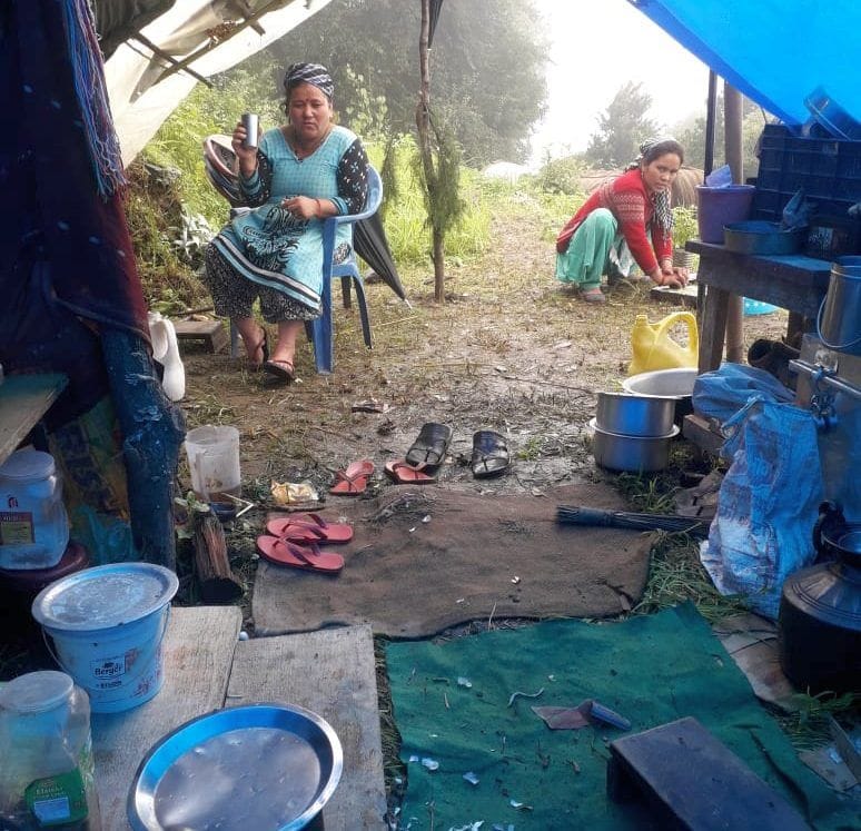 The lives of disaster-affected families have become nomadic