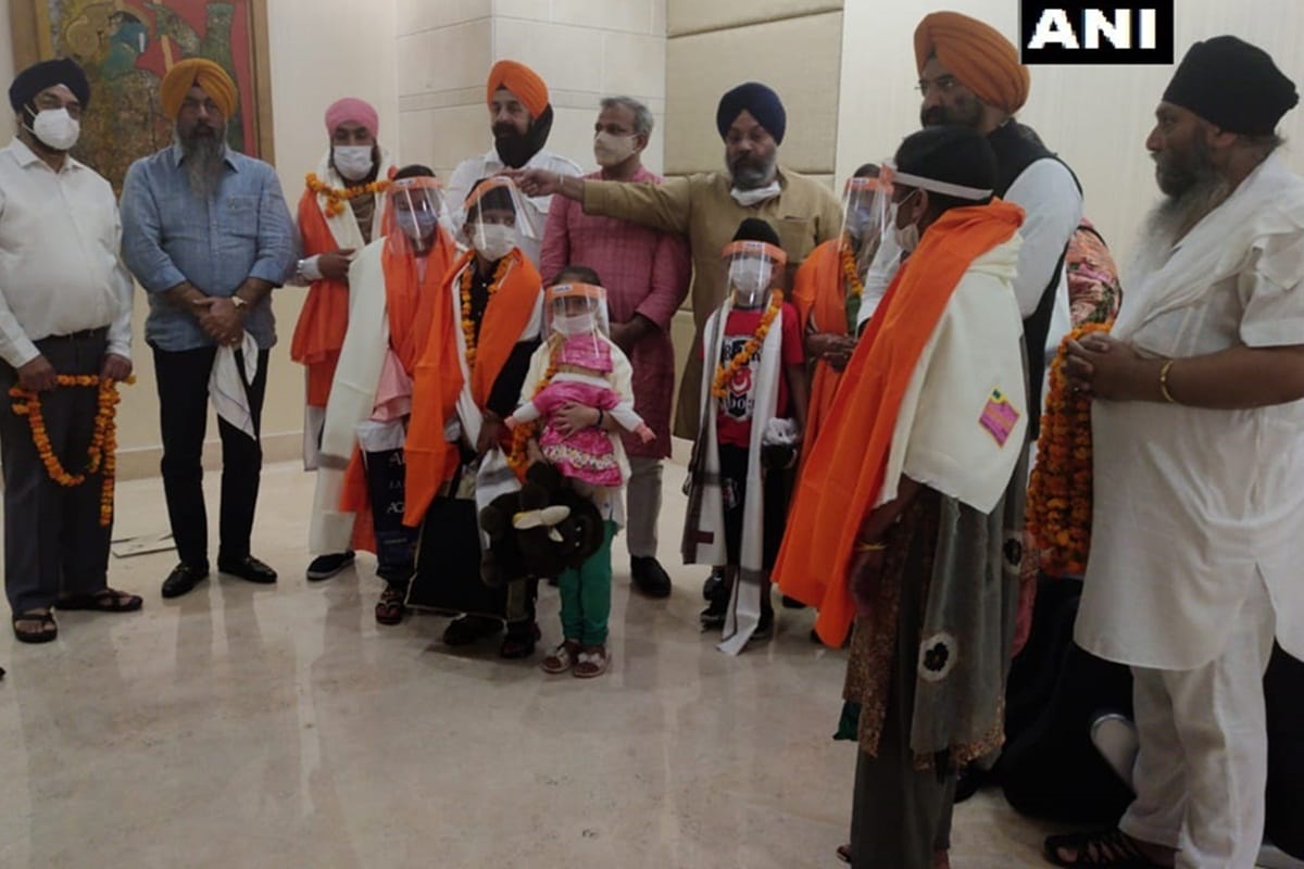 Nidan singh girl saved from forced marriang along with 11 sikhs reached india through special flight from kabul