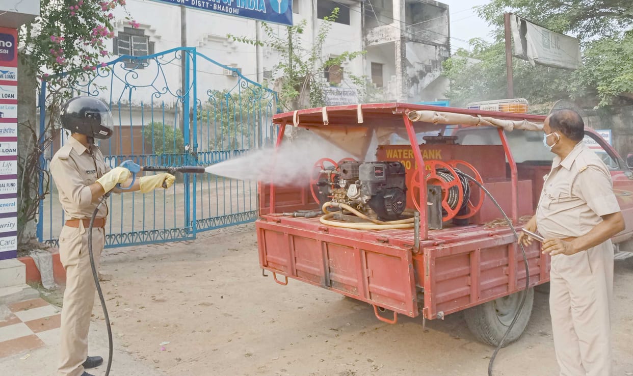 Captive in the market, sanitation campaign started
