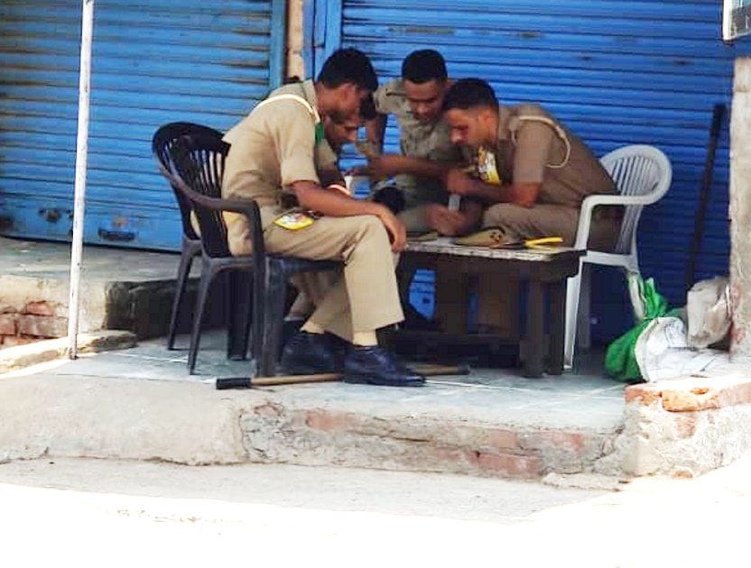 Only shops lockdown, vehicles ran and police became unknown