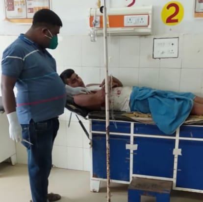 Five people injured in firing stone pelting between over animals going to cemetery in ghazipur up