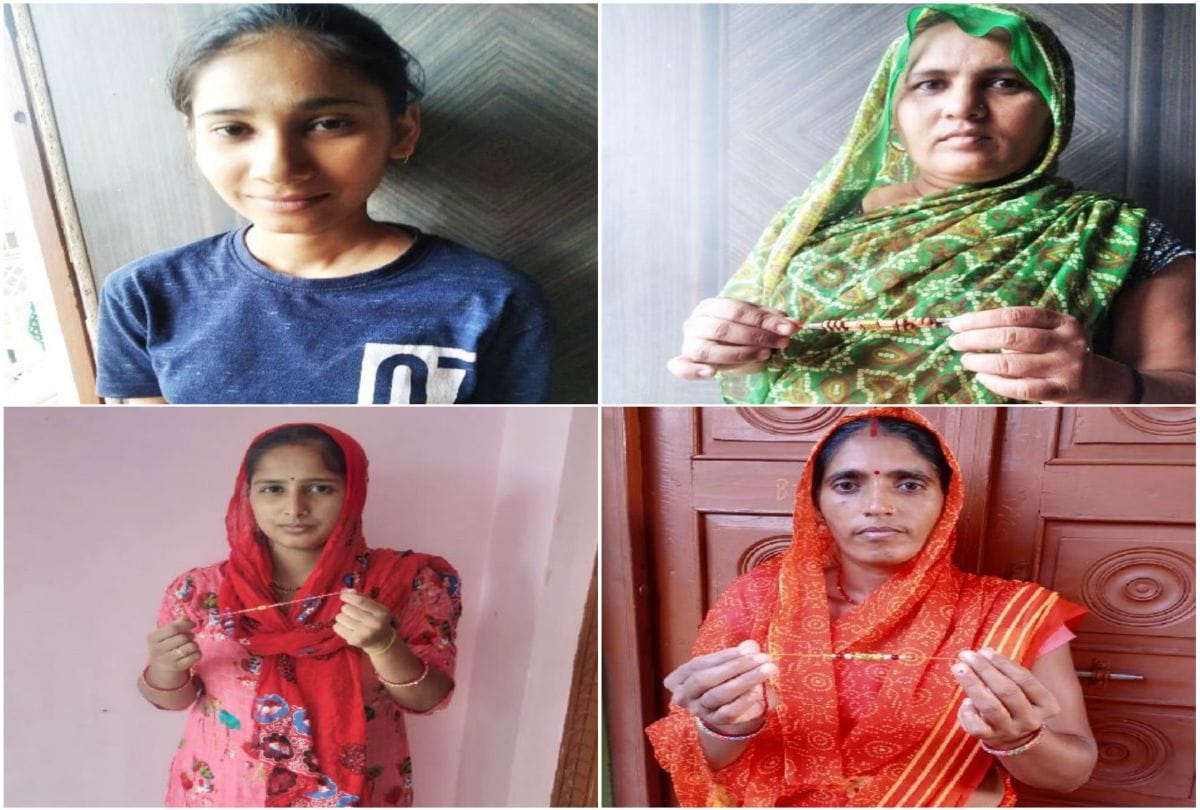 Hand Made Rakhi Decorated On Wrist Of Soldiers Posted Pak Border