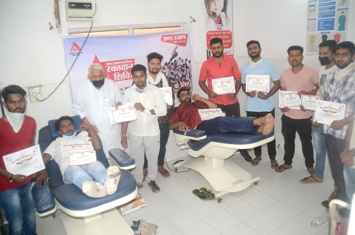 45 Mahadanis donated blood in memory of martyrs