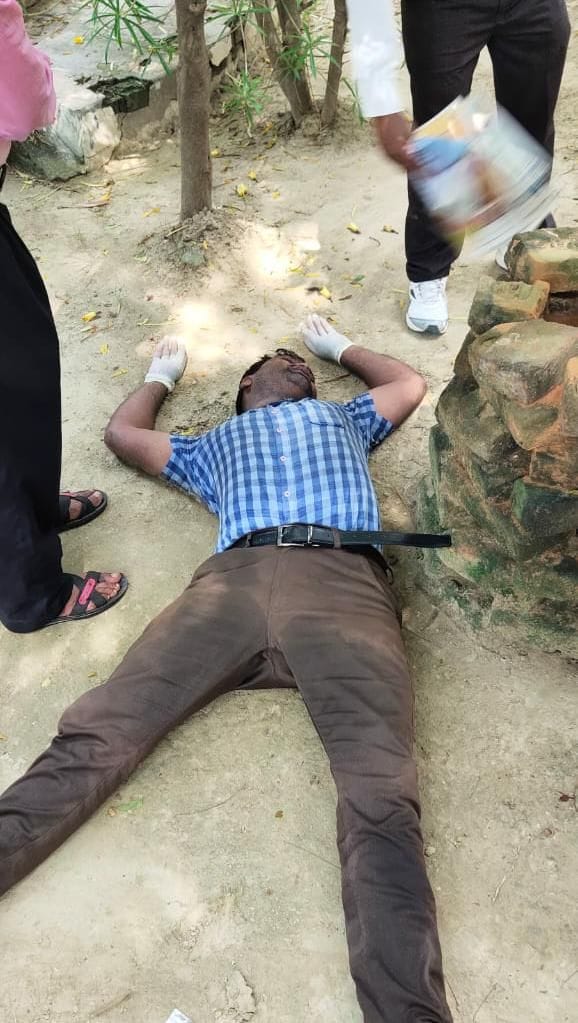 LT fell unconscious while taking Corona's sample