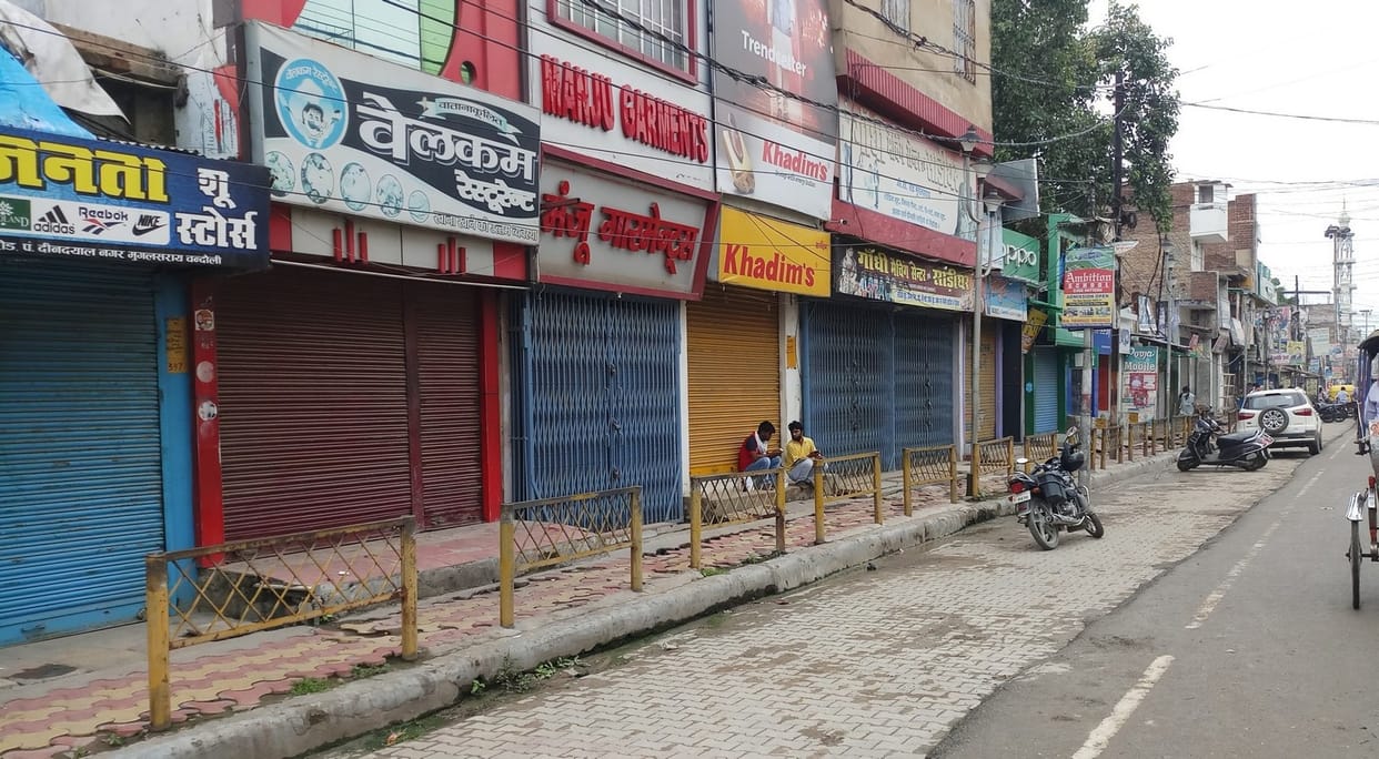 Police closed down shops when traders opened
