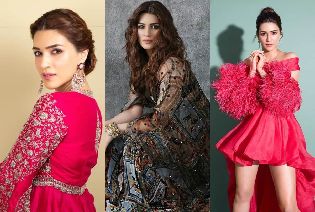 kriti sanon birthday saree to thigh high slit gown all look of actress give a major fashion goal